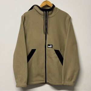 NEW Puma Hooded Polar Fleece Jacket Oak Branch